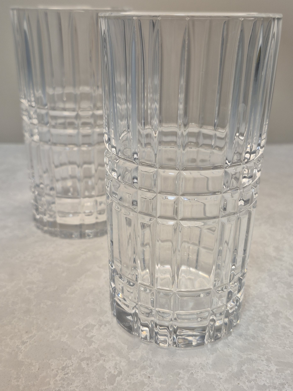 Vintage Spiegelau Crystal Highball Glasses - Set Of 2